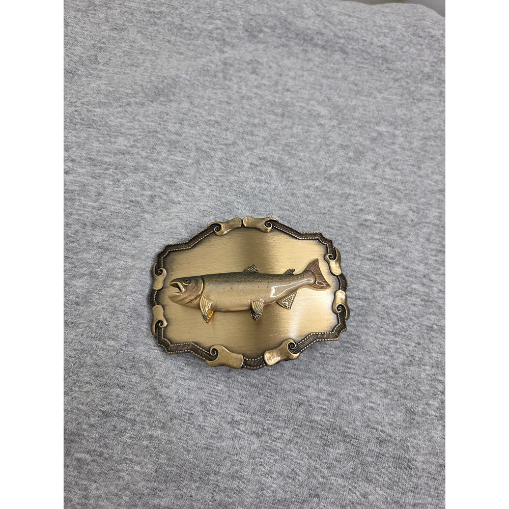 1977 Raintree Sportsman Salmon Bass Fishing Belt Buckle